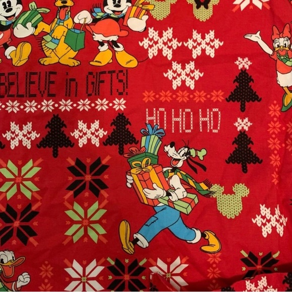 Disney Minnie Mouse Red Scrub Top-Women’s Size XS-100% Cotton-Shirt-Daisy - Picture 8 of 11